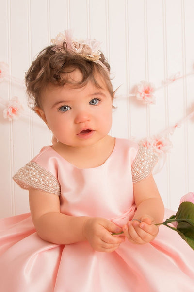 Pink frock orders for baby girl