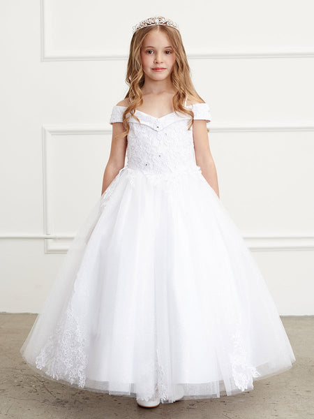 Empire floor length first communion or flower girl 2024 dress