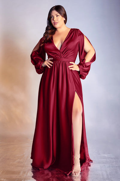 Burgundy on sale evening wrap