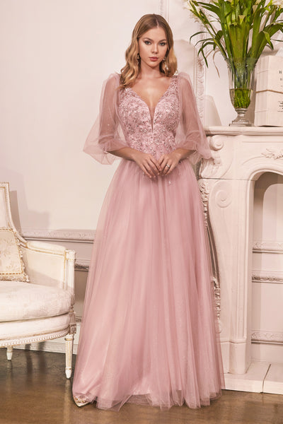 Blush Cinderella Divine CD0192 Long Sleeve Evening Formal Dress for $149.0,  – The Dress Outlet