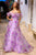 Romantic Floral Off the Shoulder  Ethereal  Dress AG0103