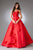 Scoop Neckline Ball Gown SU074