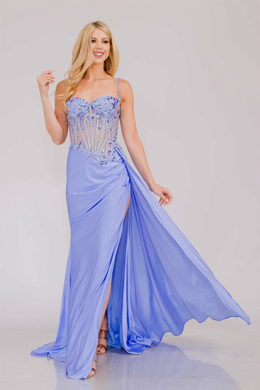 Embellished Corset Prom Dress 2050