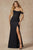 OFF THE SHOULDER AND RUCHING ON SKIRT GOWN WITH CORSET 2407