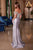 Off-the Shoulder Beaded Satin Prom Dress Nox Anabel F1568