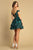 Ruffle Skirt Sequins Cocktail Dress 1051