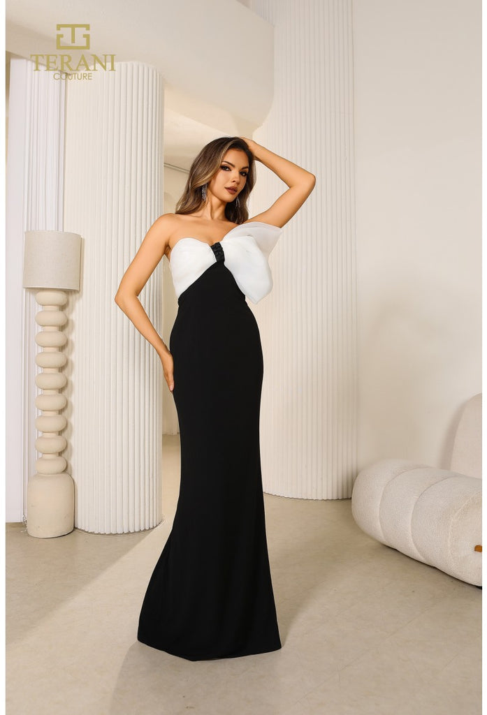 Terani 251E4286 Strapless Fitted Long Dress