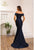 Terani 251E4565 Off the Shoulder Fitted Gown