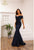 Terani 251E4565 Off the Shoulder Fitted Gown