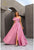 Terani 251M4441 One Shoulder Wrap A-line Evening Dress