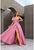 Terani 251M4441 One Shoulder Wrap A-line Evening Dress