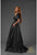 Terani 251M4441 One Shoulder Wrap A-line Evening Dress