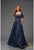 Terani 251M4441 One Shoulder Wrap A-line Evening Dress