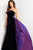 Velvet Strapless Long Dress By Jovani 26116