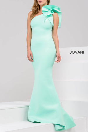 One Shoulder Mermaid Bridesmaid Gown by Jovani 32602A