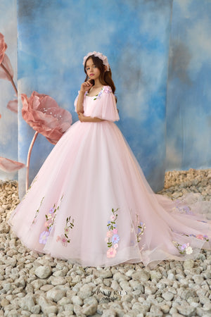 Bateau Neckline Communion Flower Girl Dress Celestial 3702