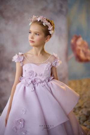 Short Sleeves Communion Flower Girl Dress Celestial 3715