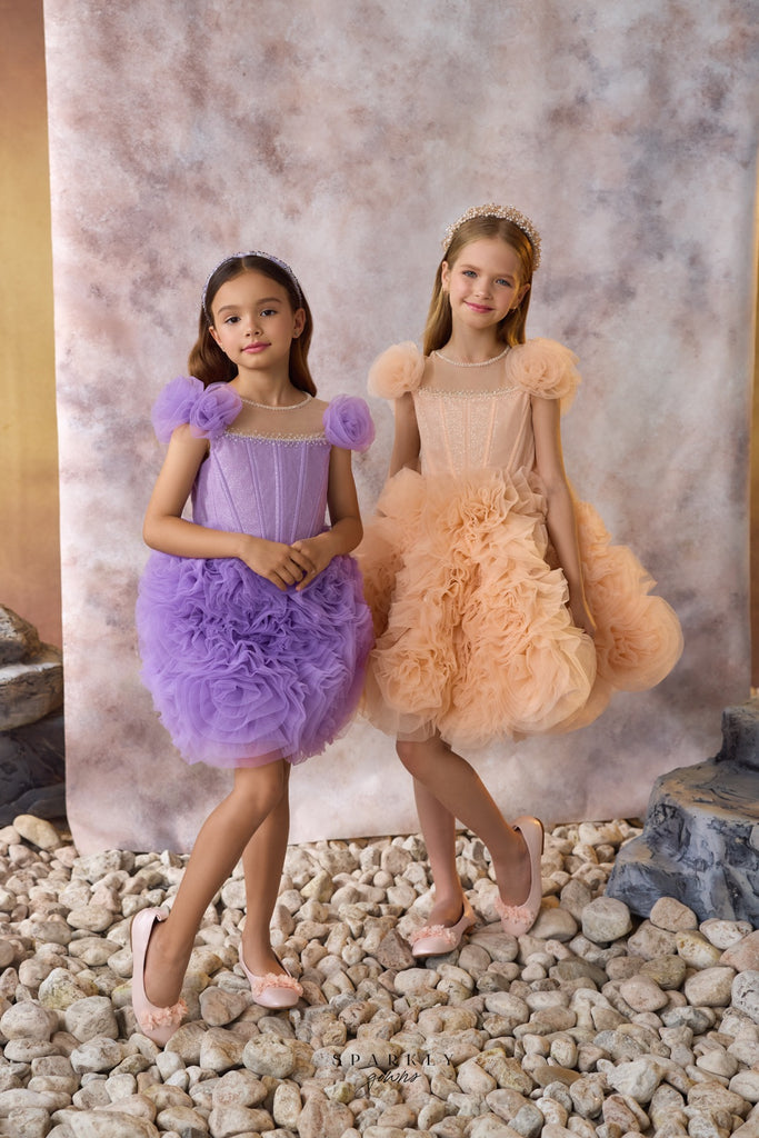 Communion Flower Girl Short Dress Celestial 3724