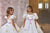 Puffed Sleeves Communion Flower Girl Short Dress Celestial 3730S