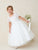 Short  Sleeves Lace First Communion Gown 5883