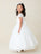 Cap Sleeves Illusion Neckline  First Communion Flower Girl Gown 5885