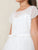 Short Sleeves Illusion Neckline  First Communion Gown 5890