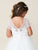 Short Sleeves Illusion Neckline  First Communion Gown 5890