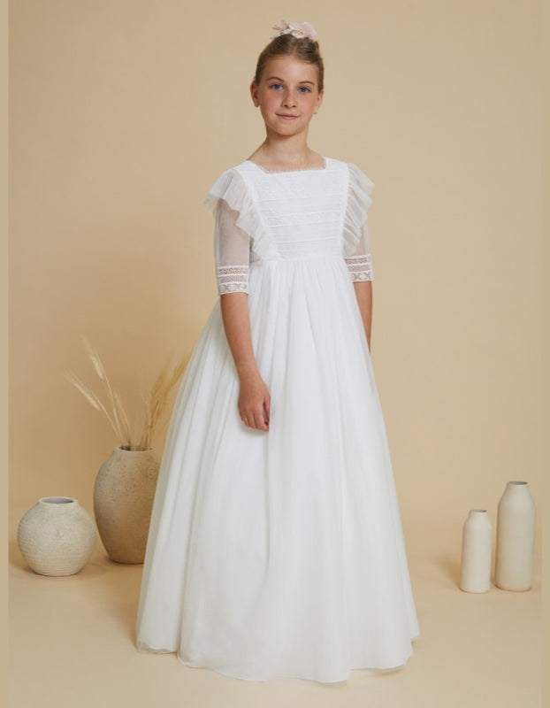 3/4 Sleeves Spanish Communion Gown Amaya 617035MD