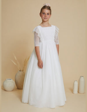 3/4 Sleeves Spanish Communion Gown Amaya 617035MD