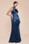 One Shoulder Satin Prom Dress 7454