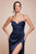 Corset Cowl Neckline Satin  Bridesmaid  Prom Dress 7483B