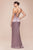 Corset Cowl Neckline Satin  Bridesmaid  Prom Dress 7483B