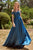 Off the Shoulder Satin Evening Dress 7493-B