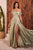 Off the Shoulder Satin Evening Dress 7493-B