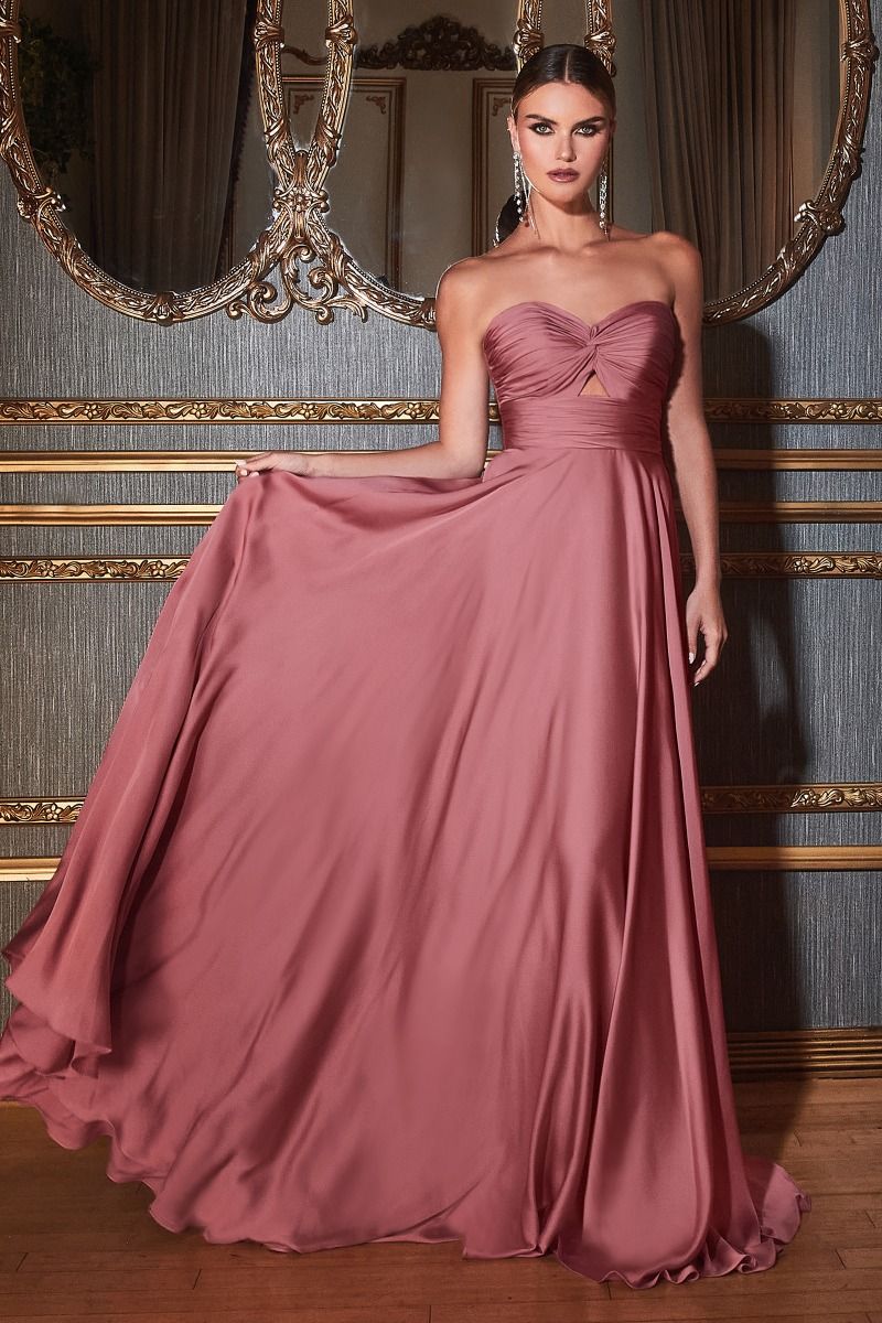 Strapless A-line Evening Gown La Divine 7496 – Sparkly Gowns