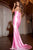 Beaded Embellished Satin Gown By Jovani D5073