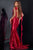 Rose Applique Satin Dress By Jovani D5078