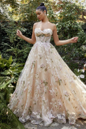 Andrea & Leo Couture A1134 Magnolia Floral Dress