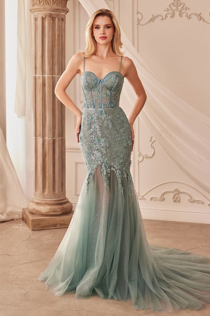 Andrea & Leo A1232 Fit and Flare Embellishment Gown