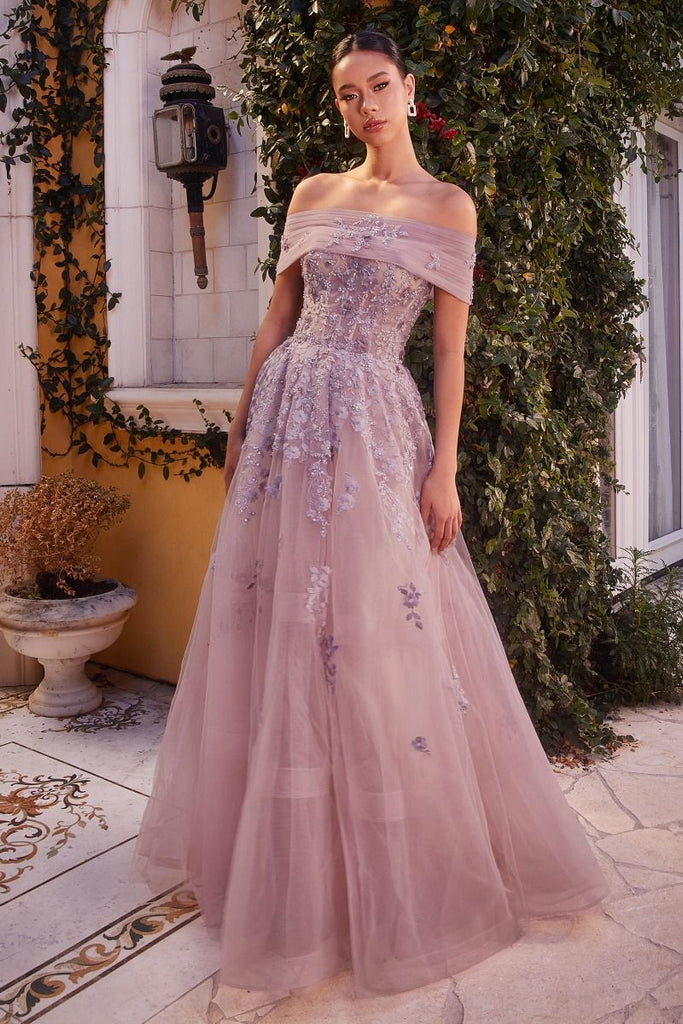 Andrea & Leo A1348 Off the Shoulder Ball Gown