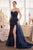 Andrea and Leo Couture A1379 Strapless Motif Fitted Dress