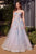 Andrea and Leo Couture A1383 Watercolor  A-Line Gown