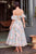 Andrea & Leo Couture A1406 Floral Tea Length Gown