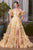 Andrea & Leo Couture A1430 Printed A-line Gown