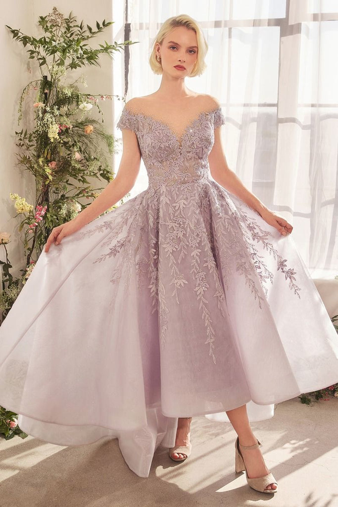 Andrea & Leo Couture A1454 Tea Length A-line Dress