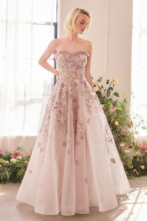 Andrea & Leo Couture A1455 Romance Embroidery A-Line Gown