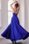 Satin A-line Gown with Pockets B8402