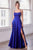 Satin A-line Gown with Pockets B8402