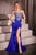 Crystal Embellished Strapless Satin Dress La Divine C161