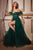 Detachable Off-the-shoulder Sleeves Tulle Gown CB080